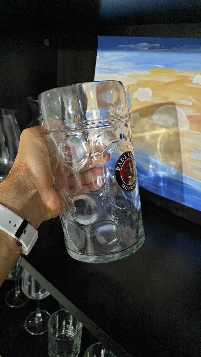 1L Paulaner München Oktoberfest Beer Glass Stein! - photo 3