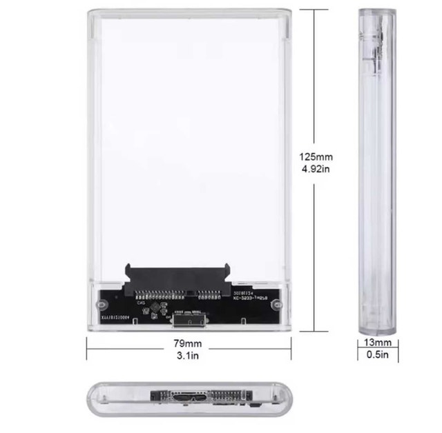 Hard Drive Enclosure USB 3.0 SATA External 2.5" HDD SSD - photo 2