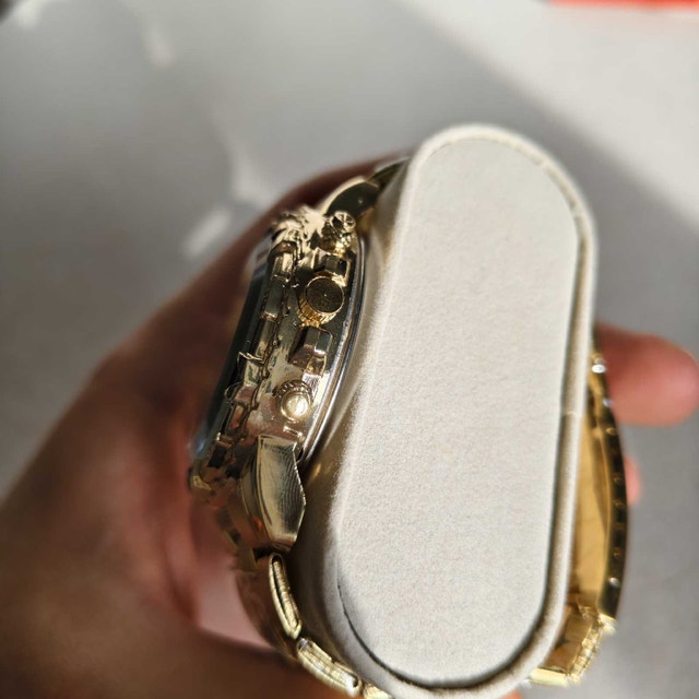 Big and Heavy Golden Colored Full Metal Watch - photo 4
