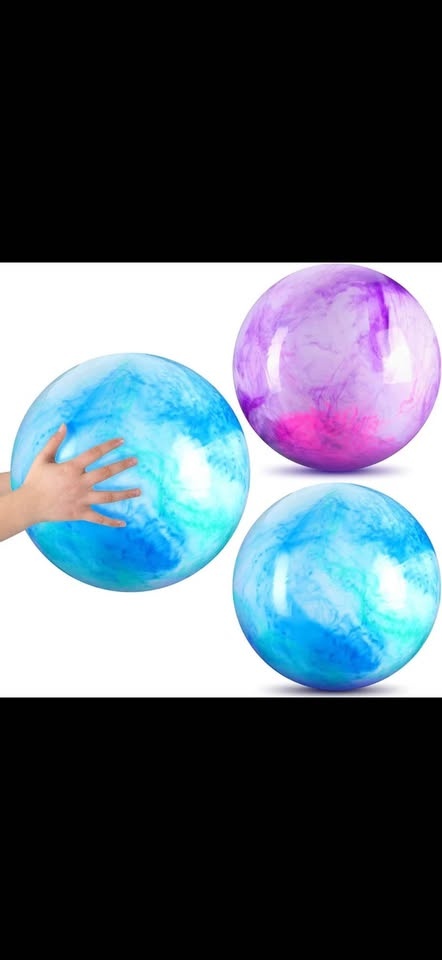 Marbleized Medium Playground Ball Like New - photo 3