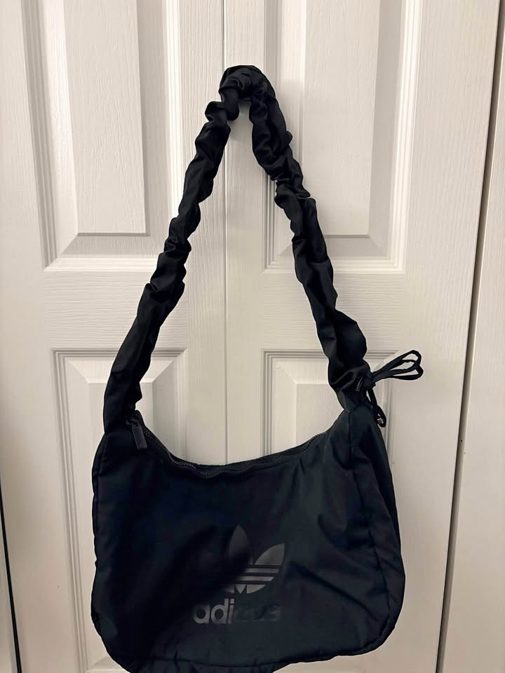 Adidas Black Scrunchie Strap Shoulder Bag