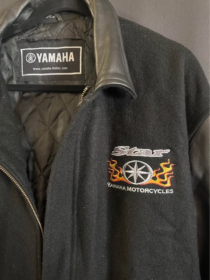 Vintage 90s Yamaha Wool Bomber Jacket XL-XXL - photo 2