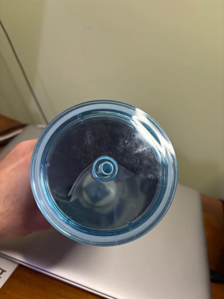 Starbucks Venti Plastic Tumbler ~ Metallic Blue Iridescent 24 oz - photo 3