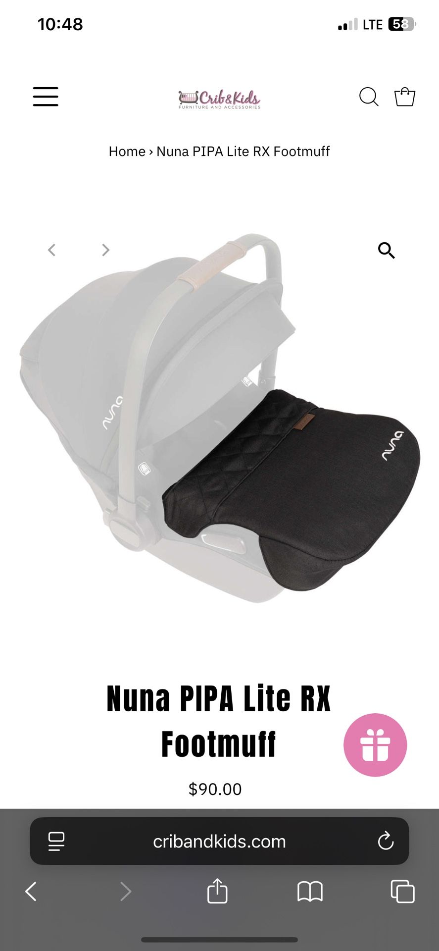 Nuna PIPA Lite RX Footmuff