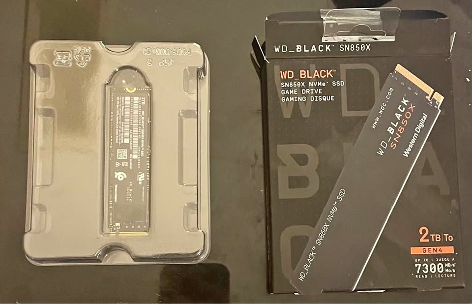 2 TB NVME SSD - Western Digital Black SN850X