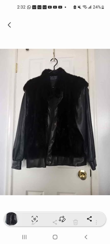 Leather Faux Fur Jacket/Vest