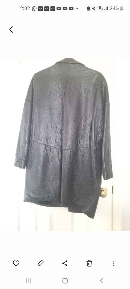 Leather Blazer Coat for Women - photo 2
