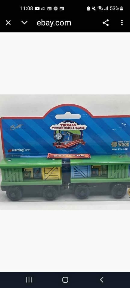 Thomas The Tank Engine & Friends Wooden Railway Box Cars LC99152