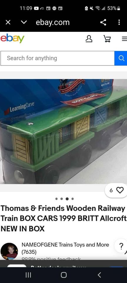 Thomas The Tank Engine & Friends Wooden Railway Box Cars LC99152 - photo 3