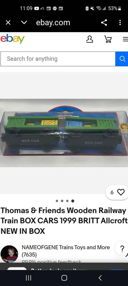 Thomas The Tank Engine & Friends Wooden Railway Box Cars LC99152 - photo 4