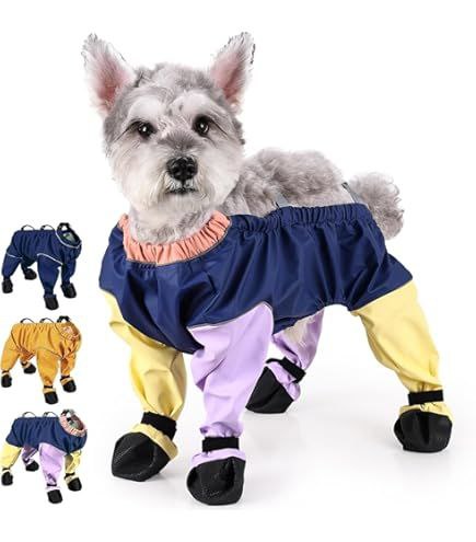 New XS Dog Boots & Rain Suit