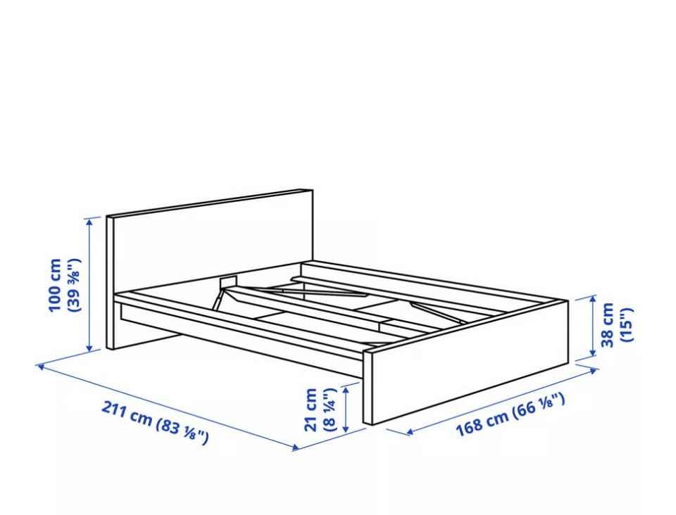 MALM Queen Bed Frame & VALEVAG Mattress - photo 4