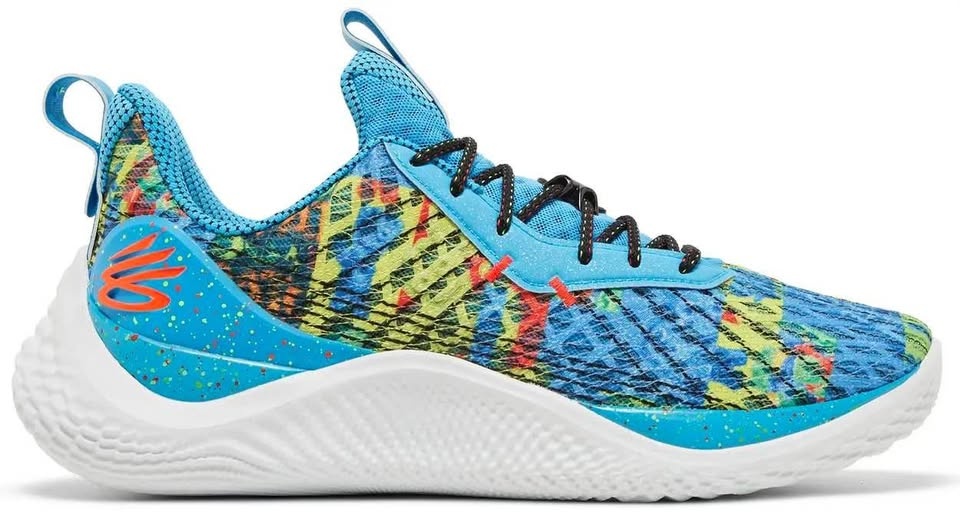 Under Armour Curry 10 SPK Blue M 11.5 W 13 Basketball Shoes