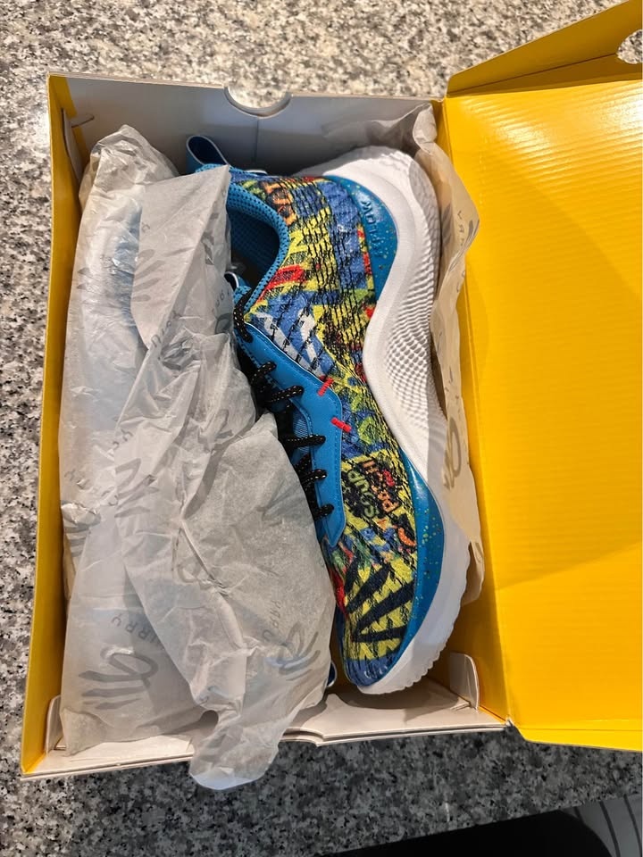 Under Armour Curry 10 SPK Blue M 11.5 W 13 Basketball Shoes - photo 4