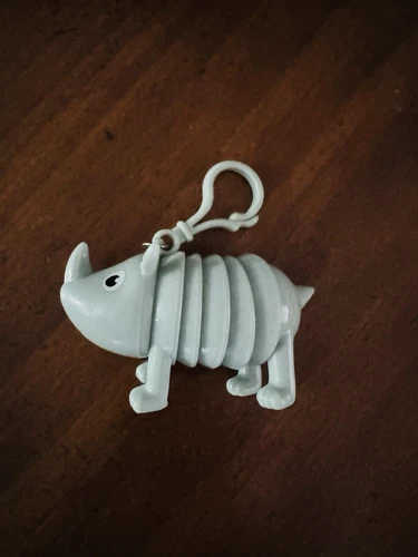 Fidget Animal Toy Keychain - Rhino Design - photo 2
