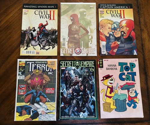 Marvel Comic Books And 1 Vintage Top Cat Comic