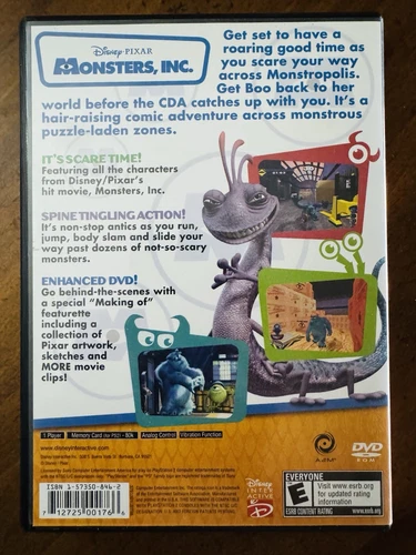 Disney Pixar Monsters Inc. PS2 (2002) - photo 2
