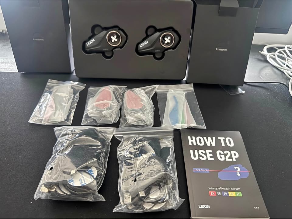 LEXIN G2P Motorcycle Bluetooth Intercom Pair