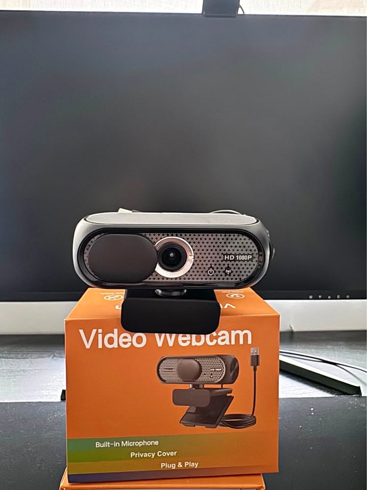HD 1080P Video Webcam Built-in Mic Privacy Cover