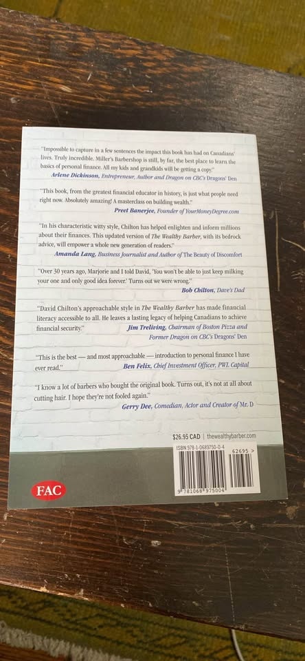 NEW book- The Wealthy Barber- 2025 updated edition - photo 2