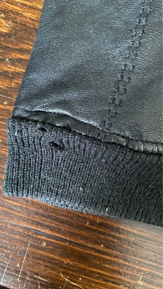 Real leather mittens - fleece lined - photo 5