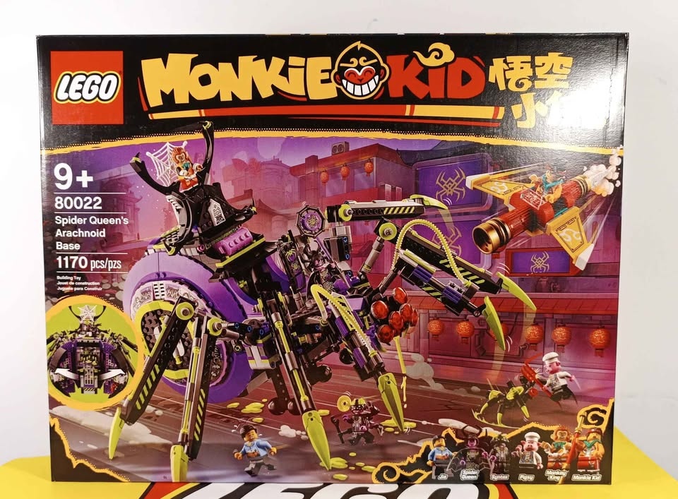 Lego Monkie Kid 80022 Spider Queen Arachnoid Base w/ Syntax/Hunt