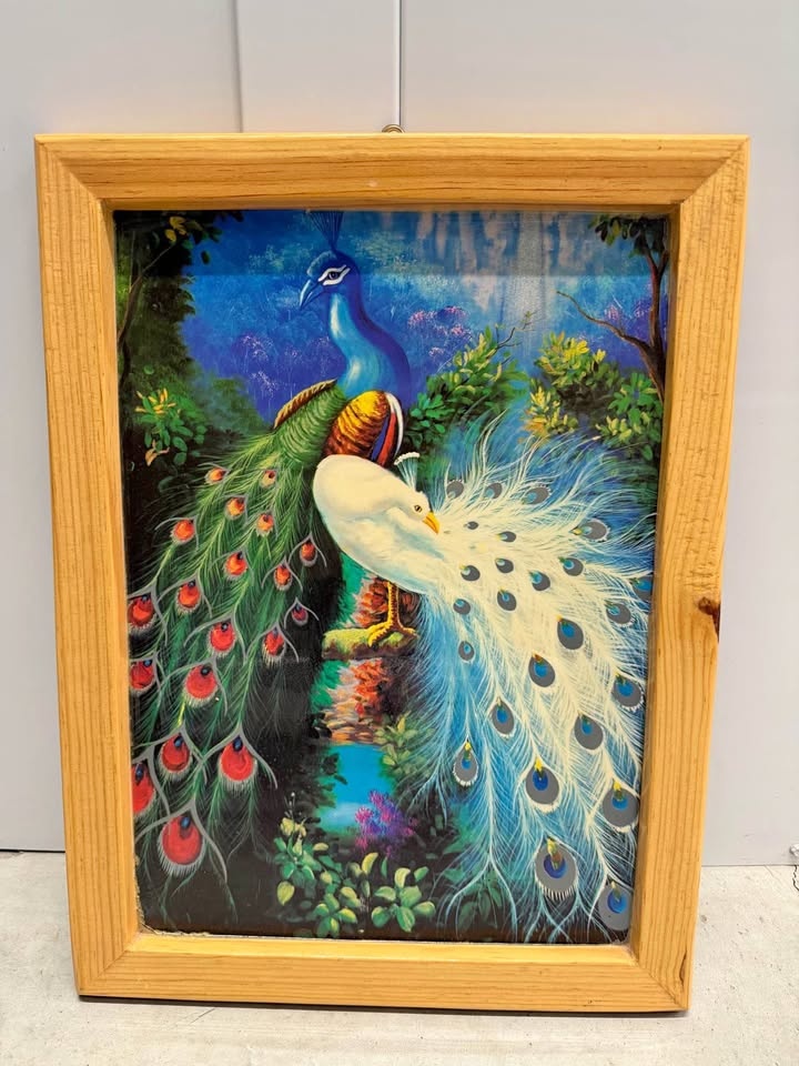 Made in Mexico Wood Peacock Wall Art
