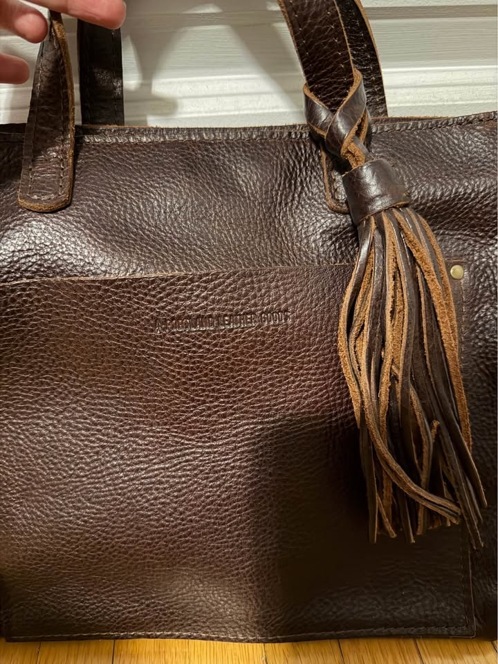 Portland Leather Medium Crossbody Zipper Tote, Tassel & Pouch - photo 2