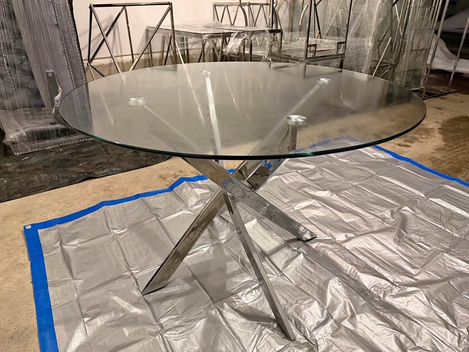 Glass Breakfast/Dining Table - 43"