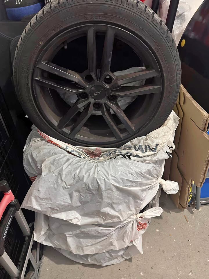 Snow tires 205/50R17 with rims (5X120 Bolt)