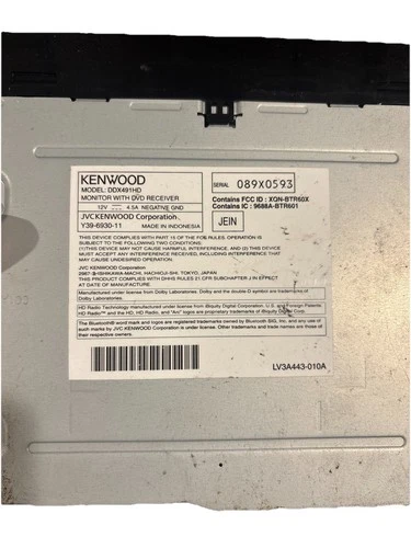 Kenwood DDX491HD 6.1" Touchscreen DVD/CD Receiver - photo 2