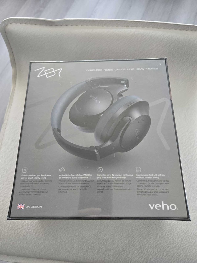 Veho ZB-7 Wireless ANC Headphones - New in Box - photo 3