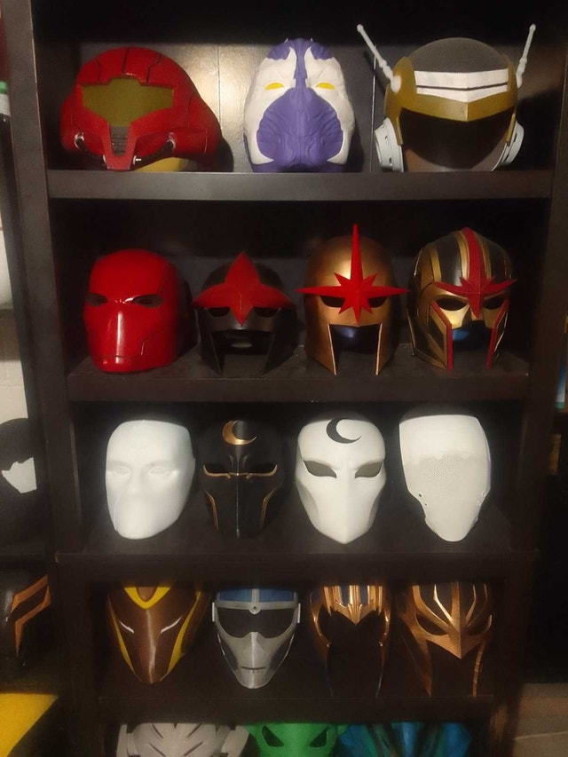 3D Printed Helmets (Display+Wearable)