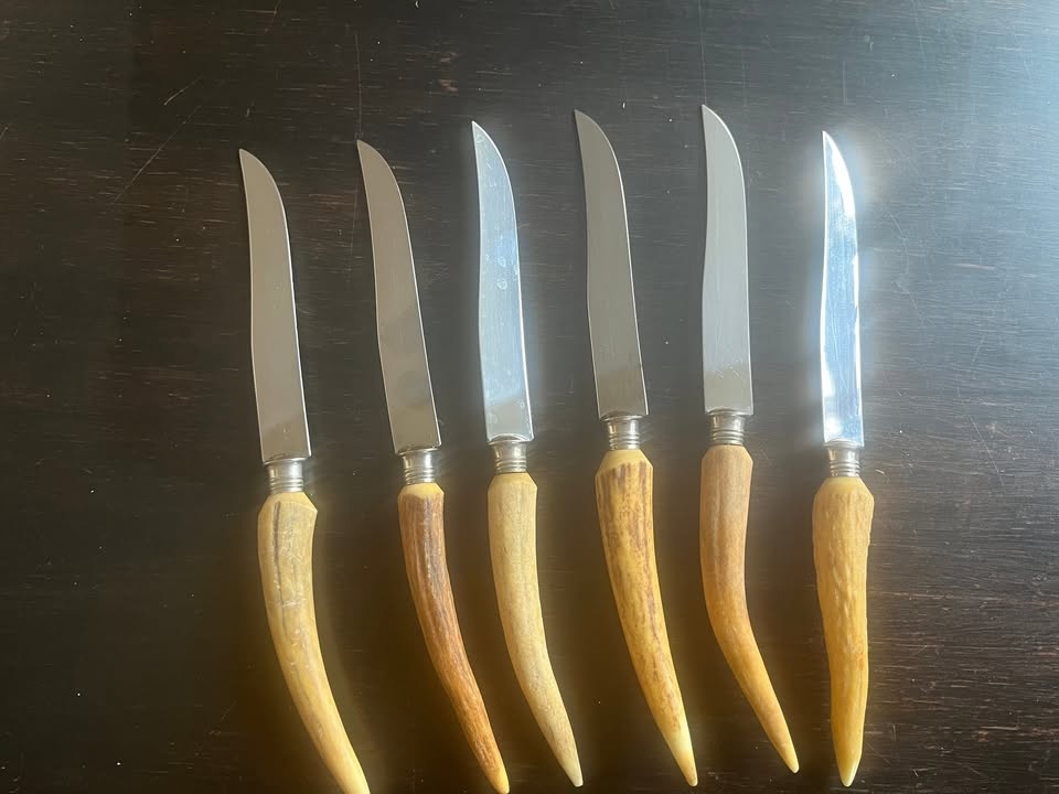 German-made Robeson Stag Horn Steak Knives (Set of 6) - photo 2