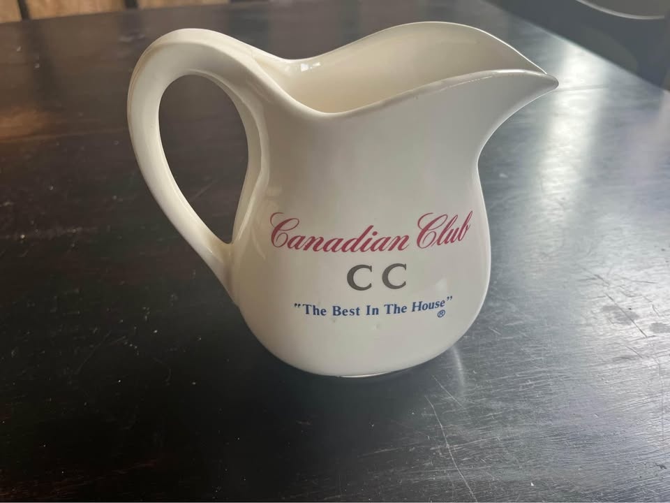 Vintage Canadian Club Porcelain Pitcher