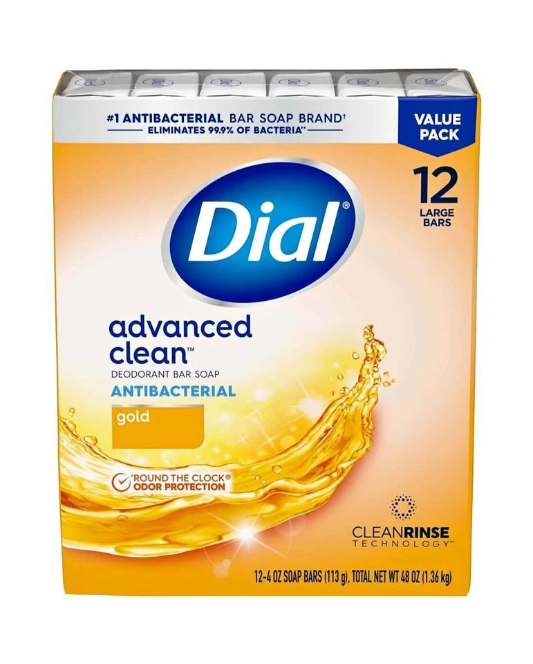 Dial Antibacterial Deodorant Gold Bar Soap - 12pk - 4oz each