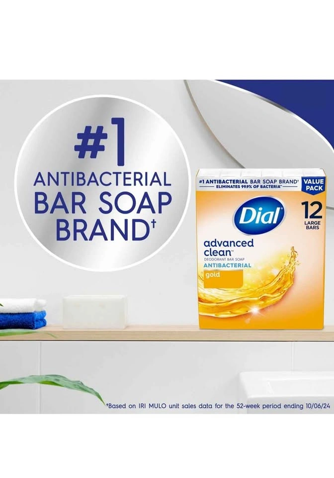 Dial Antibacterial Deodorant Gold Bar Soap - 12pk - 4oz each - photo 3