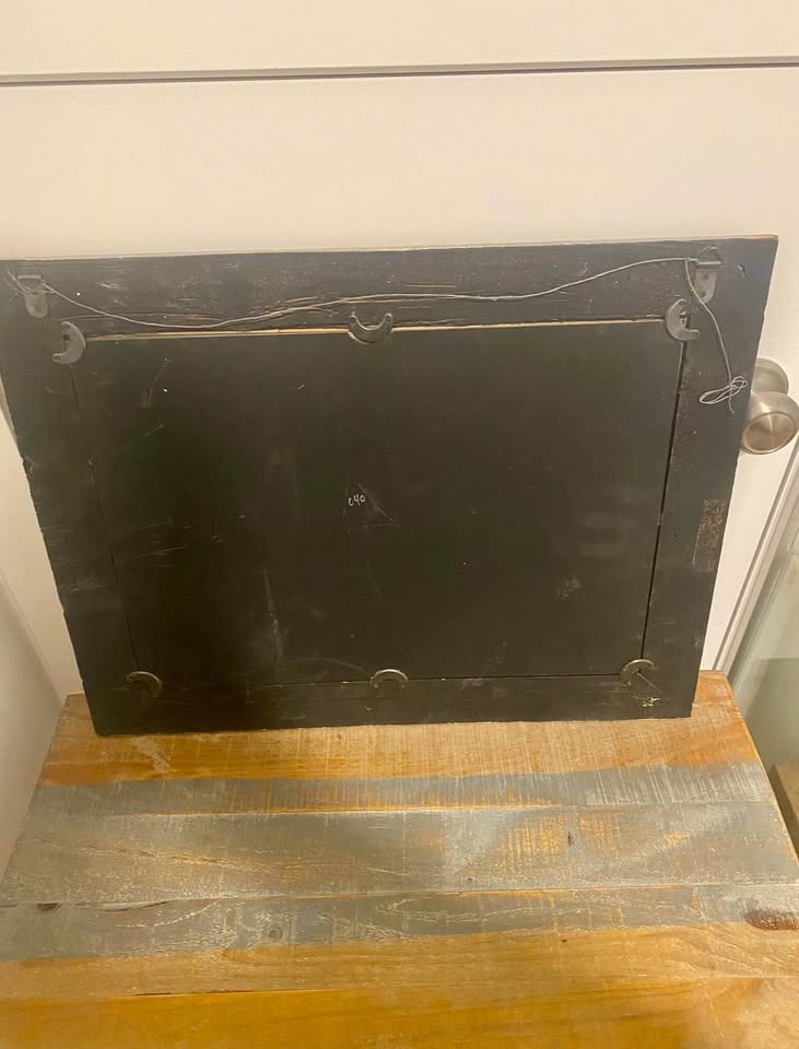 Rustic Distressed Wood Console Table and Mirror - photo 5