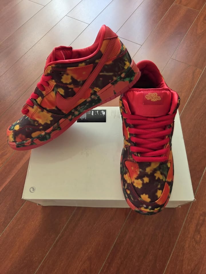 Nike SB Dunk Low - The Wizard of Oz Poppy Field - photo 3