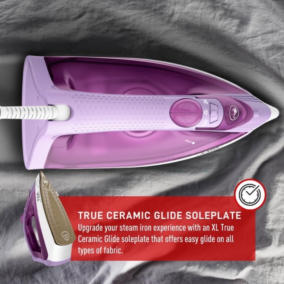 T-fal Steam Essential Plus Steam Iron – 1200W Ceramic Soleplate - photo 5