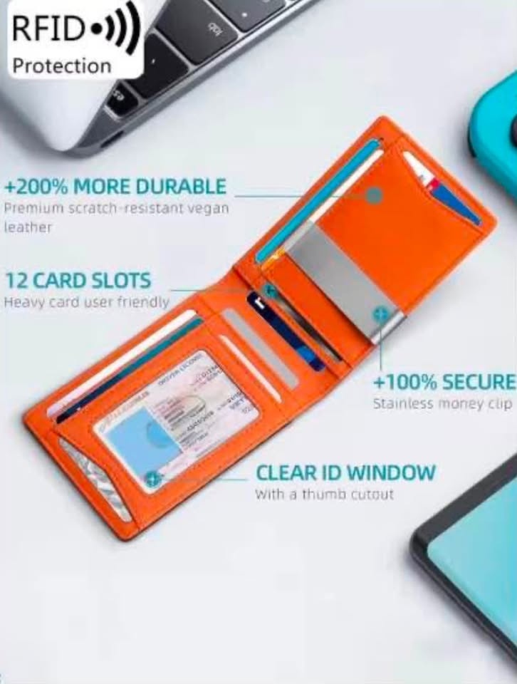Men's RFID Blocking Wallet - Ultra-Thin, 12 Cards - photo 3