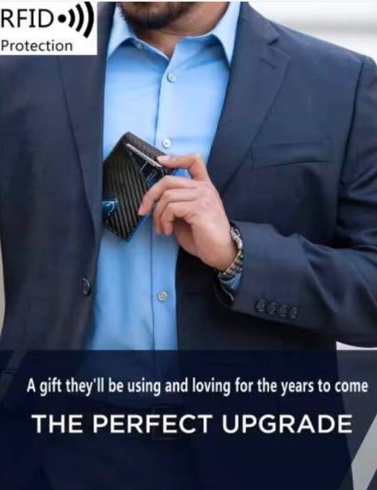 Men's RFID Blocking Wallet - Ultra-Thin, 12 Cards - photo 5