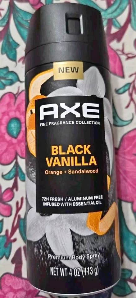 Axe Body Spray Black Vanilla 4 oz