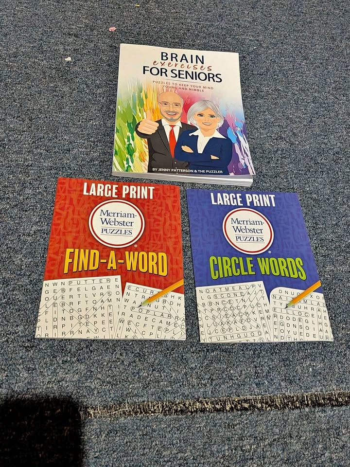 New Set of 3 Brain Exercise Books for Seniors