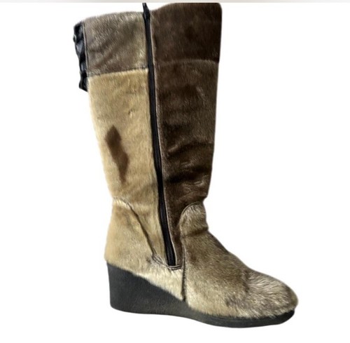 Y2K Bilodeau Noeuva Fur Boots - Women's Size 6 - photo 5