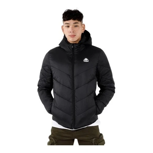 Kappa Black Puffer Jacket Men's Large