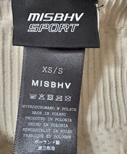MISBHV Beige Crewneck Sport Top Women's Size XS/S - photo 5