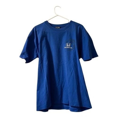 HONDA Vintage Y2K Honda Civic Print Blue Large Boys L Tshirt 💙🚙 - photo 2