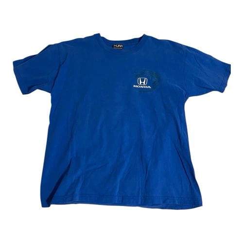 HONDA Vintage Y2K Honda Civic Print Blue Large Boys L Tshirt 💙🚙 - photo 3