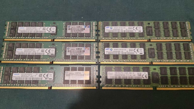DDR4 ECC RAM 16GB Sticks